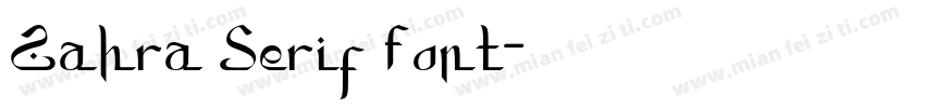 Zahra Serif Font字体转换